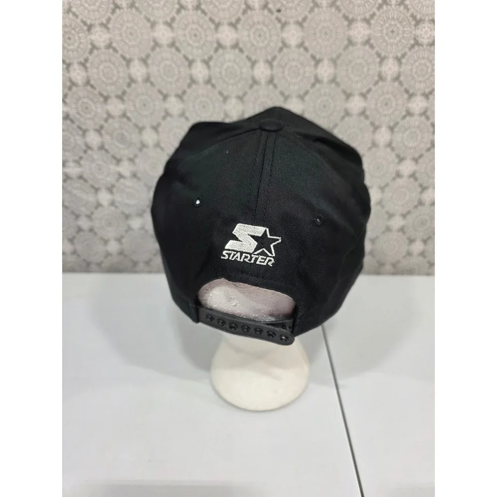 Chicago Bulls 33 Pippen‎ Starter Black Red Embroidered Snapback Hat Cap NBA